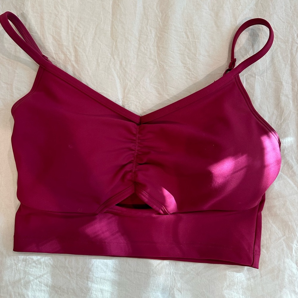 Pink Sports Bra